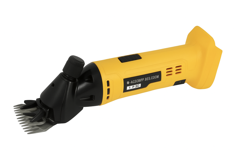 Cisaille à laine électrique sans fil de qualité supérieure à 6 vitesses et 9 dents pour animaux de compagnie – Parfaite pour la tonte des chèvres, des chevaux et des moutons – Compatible avec la batterie Makita 18 V