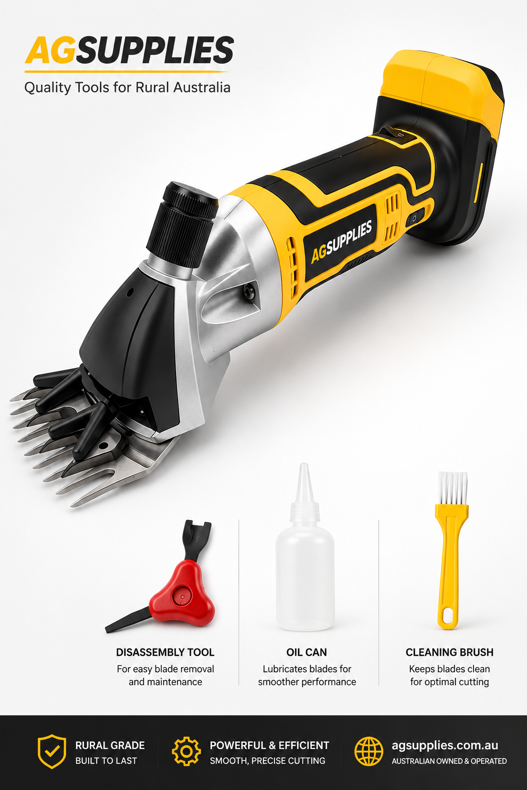 Tijeras de lana eléctricas de 6 velocidades para mascotas, inalámbricas, de primera calidad, perfectas para esquilar cabras, caballos y ovejas, compatibles con batería Dewalt