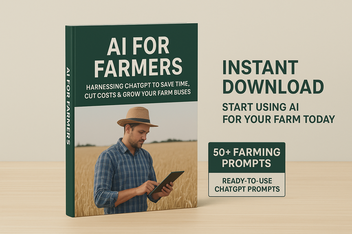 AI for Farmers: Harnessing ChatGPT to Save Time, Cut Costs & Grow Your Farm Business (Ebook + Prompt Pack)