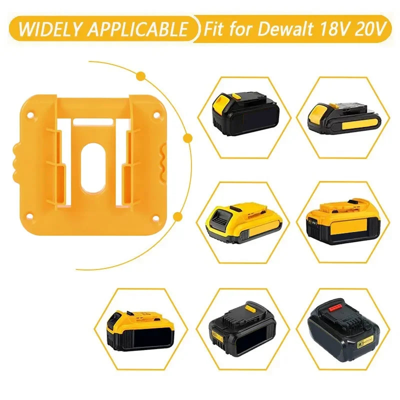 2/5/10PCS Battery Holder Storage Rack for Dewalt 18V 20V Li-ion Battery, Wall Mount Battery Dock for DCB203 DCB205