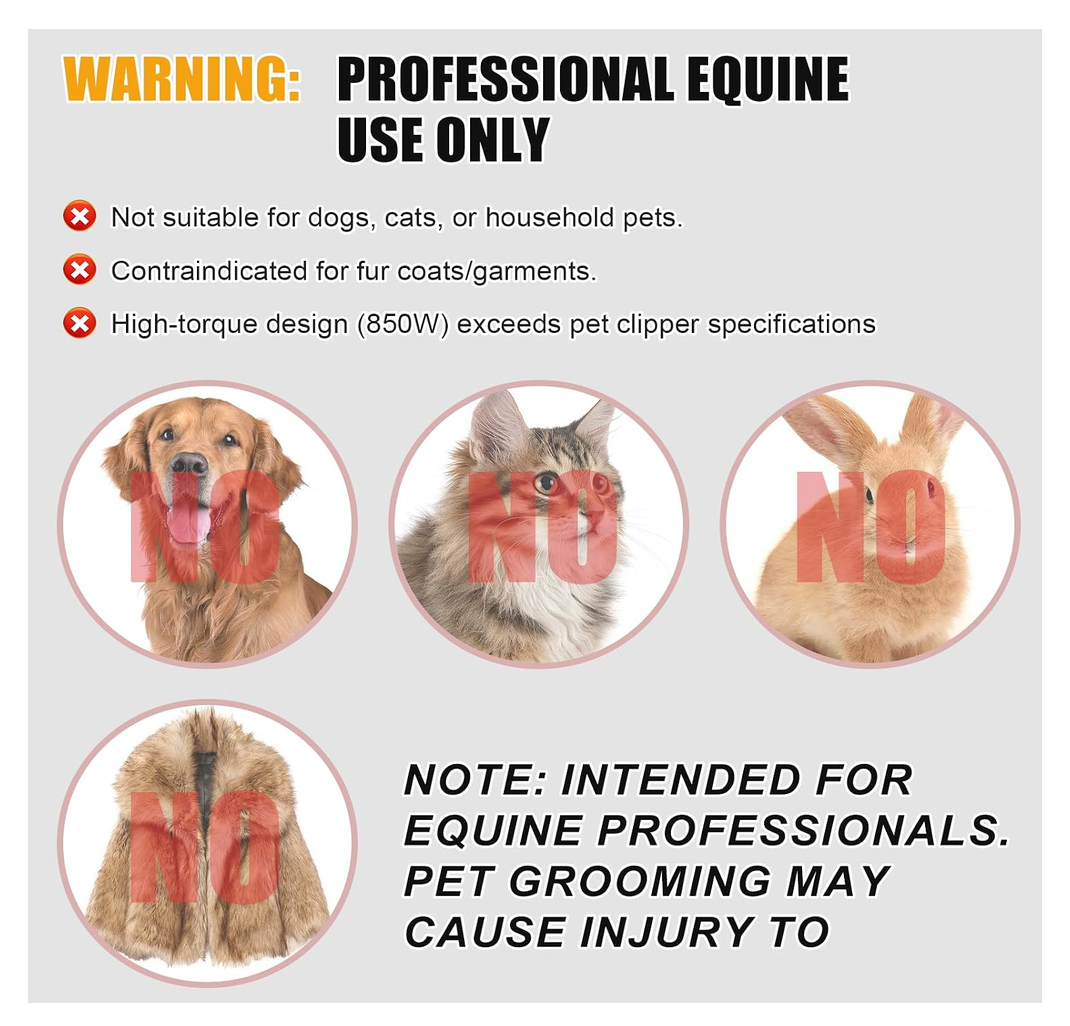 Tijeras de lana eléctricas de 6 velocidades para mascotas, inalámbricas, de primera calidad, perfectas para esquilar cabras, caballos y ovejas, compatibles con batería Dewalt