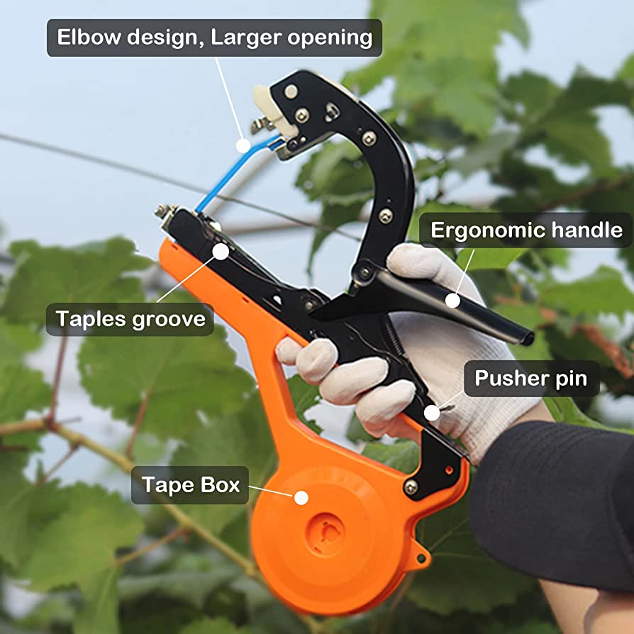 Máquina de cinta adhesiva para encuadernación de ramas de plantas